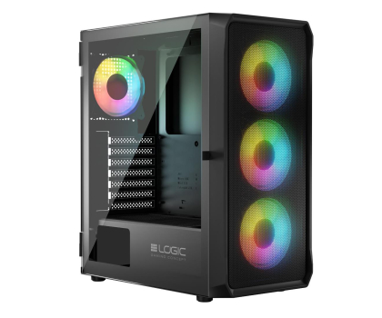 Obudowa LOGIC CONCEPT Logic Portos ARGB Midi USB 3.0 Czarna AT-PORTOS-10-0000000-0002